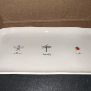 Rae Dunn White Insect Tray